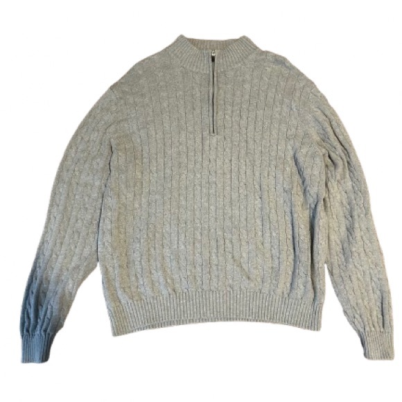 Izod Other - Men's Gray Izod Cable Knit Sweater